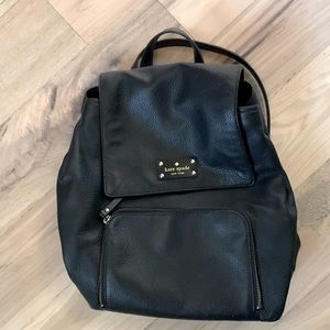 Kate Spade Embossed Leather Backpack- Like New